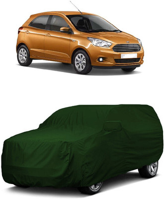 ANTOFY Car Cover For Ford Figo 1.5D Ambiente MT (With Mirror Pockets)(Green)