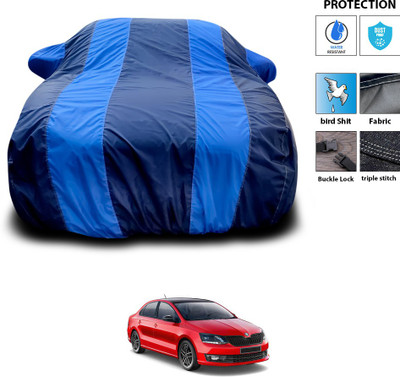 PAGORA Car Cover For Skoda Rapid (With Mirror Pockets)(Blue)