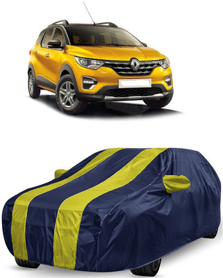 ANTOFY Car Cover For Renault Triber RXZ Petrol (With Mirror Pockets)(Yellow, Blue)