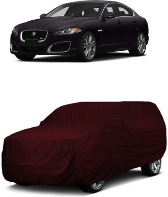 ANTOFY Car Cover For Jaguar XF R Supercharged 5.0 Litre V8 Petrol (With Mirror Pockets)(Maroon)