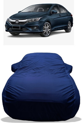 Wegather Car Cover For Honda City Facelift (With Mirror Pockets)(Blue)