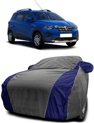 Autoprime Car Cover For Renault Triber RXT (With Mirror Pockets)(Grey, Blue)