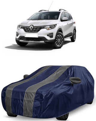 ANTOFY Car Cover For Renault Triber RXL Petrol (With Mirror Pockets)(Grey, Blue)