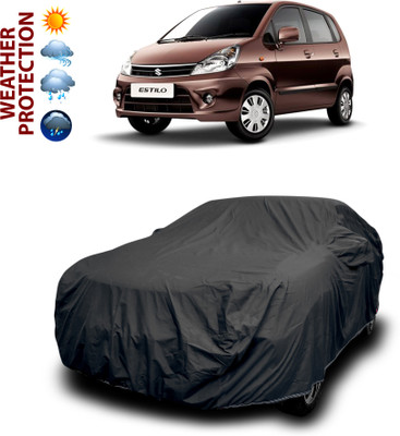 CODOKI Car Cover For Maruti Suzuki Zen Estilo (With Mirror Pockets)(Black)