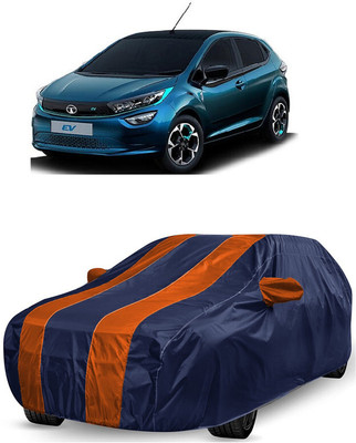 ANTOFY Car Cover For Tata Altroz EV (With Mirror Pockets)(Orange, Blue)