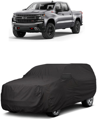 ANTOFY Car Cover For Chevrolet Silverado 6.2L (With Mirror Pockets)(Grey)