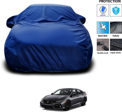PAGORA Car Cover For Honda Civic (With Mirror Pockets)(Blue)