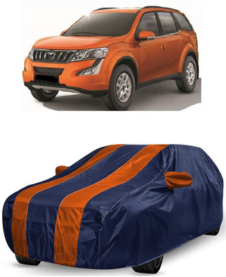 ANTOFY Car Cover For Mahindra XUV500 W9 Diesel (With Mirror Pockets)(Orange, Blue)