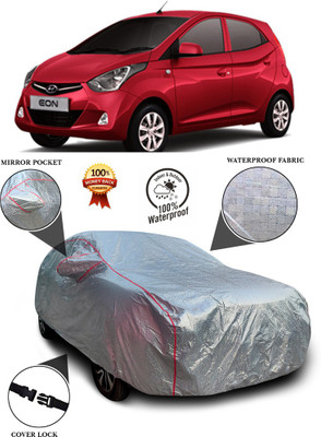 PAGORA Car Cover For Hyundai Eon (With Mirror Pockets)(Silver)