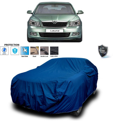 PAGORA Car Cover For Skoda Laura (With Mirror Pockets)(Blue)