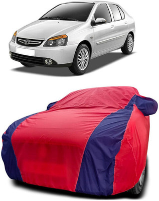 Autoprime Car Cover For Tata Indigo eCS Emax CNG GLS (With Mirror Pockets)(Red, Blue)