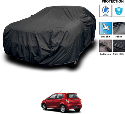 PAGORA Car Cover For Toyota Etios Liva (With Mirror Pockets)(Black)
