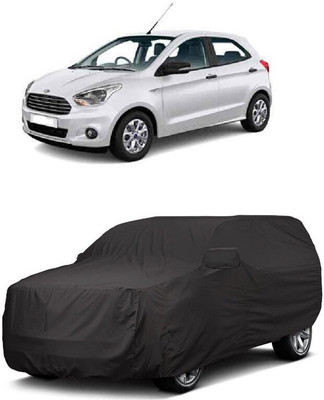 ANTOFY Car Cover For Ford Figo 1.2P Titanium Plus MT (With Mirror Pockets)(Grey)