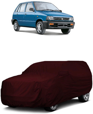 ANTOFY Car Cover For Maruti 800 AC Uniq (With Mirror Pockets)(Maroon)
