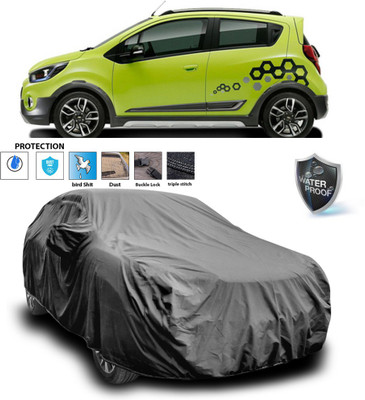 PAGORA Car Cover For Chevrolet Beat (With Mirror Pockets)(Grey)
