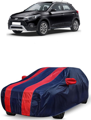 ANTOFY Car Cover For Hyundai i20 Active 1.2 SX with AVN (With Mirror Pockets)(Red, Blue)