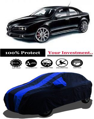 Amexride Car Cover For Alfa Romeo Sedan 159 3.2 V6 Ti (With Mirror Pockets)(Multicolor)