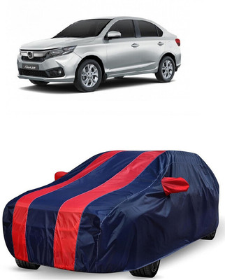 ANTOFY Car Cover For Honda Amaze V Diesel (With Mirror Pockets)(Red, Blue)