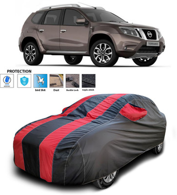 PAGORA Car Cover For Nissan Terrano (With Mirror Pockets)(Red)