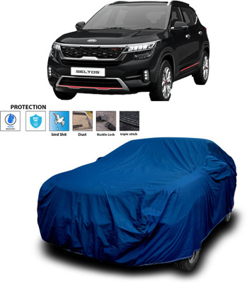 CODOKI Car Cover For Kia SELTOS (With Mirror Pockets)(Blue)