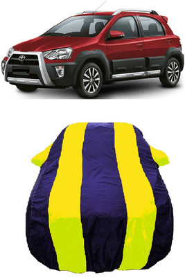 Wegather Car Cover For Toyota Etios Cross 1.5L V (With Mirror Pockets)(Yellow)