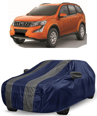ANTOFY Car Cover For Mahindra XUV500 W9 Diesel (With Mirror Pockets)(Grey, Blue)