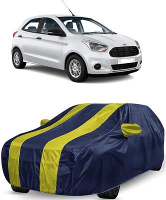 ANTOFY Car Cover For Ford Figo 1.5D Titanium MT (With Mirror Pockets)(Yellow, Blue)