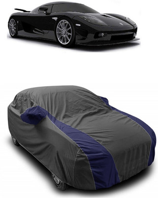 ANTOFY Car Cover For Koenigsegg CCR 4.6L V8 (With Mirror Pockets)(Grey, Blue)