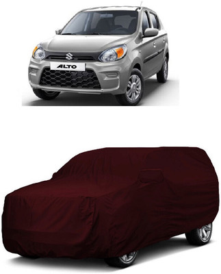 ANTOFY Car Cover For Maruti Suzuki Alto 800 CNG LXI Optional (With Mirror Pockets)(Maroon)