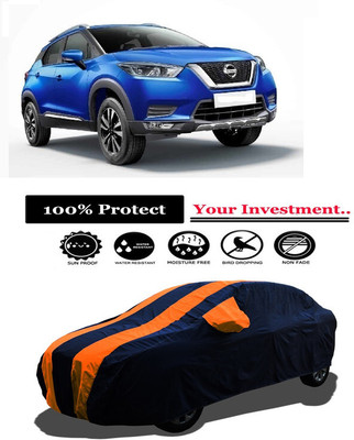 Amexride Car Cover For Nissan Kicks XL 1.5 D (With Mirror Pockets)(Orange)