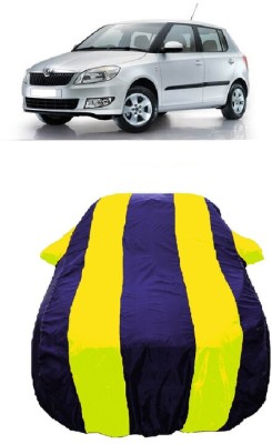 Wegather Car Cover For Skoda Fabia Elegance 1.2 TDI (With Mirror Pockets)(Yellow)