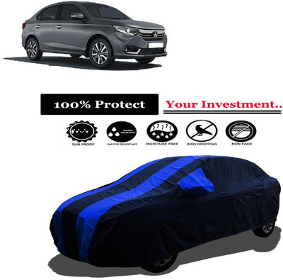 Amexride Car Cover For Honda Amaze S CVT i-VTEC (With Mirror Pockets)(Multicolor)