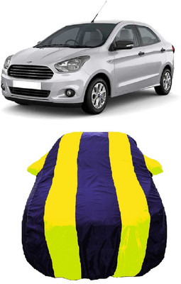 Wegather Car Cover For Ford Figo Aspire 1.2 Ti-VCT Titanium Opt (With Mirror Pockets)(Yellow)