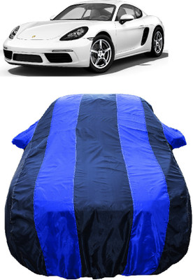 Wegather Car Cover For Porsche 718 Cayman Petrol (With Mirror Pockets)(Blue)