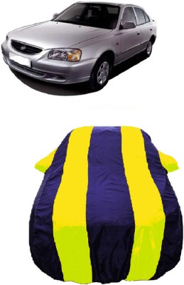 Wegather Car Cover For Hyundai Accent Viva GLX (With Mirror Pockets)(Yellow)