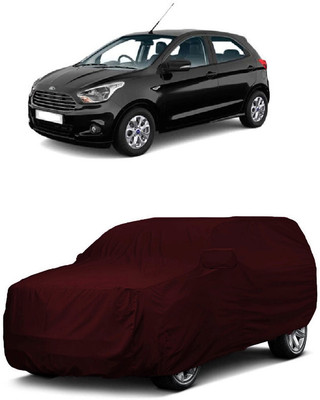 ANTOFY Car Cover For Ford Figo 1.2P Base MT (With Mirror Pockets)(Maroon)