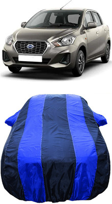 Wegather Car Cover For Datsun Datsun GO D Petrol (With Mirror Pockets)(Blue)