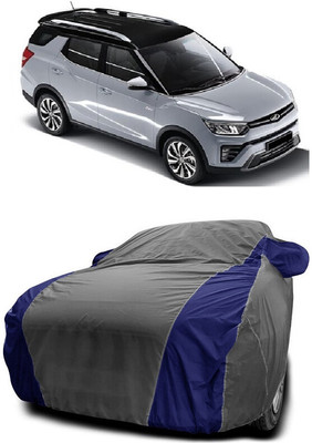 Autoprime Car Cover For Mahindra XUV400 (With Mirror Pockets)(Grey, Blue)