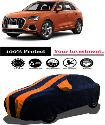 Amexride Car Cover For Audi Q3 (With Mirror Pockets)(Orange)