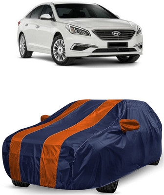 ANTOFY Car Cover For Hyundai Sonata LF Elite (With Mirror Pockets)(Orange, Blue)