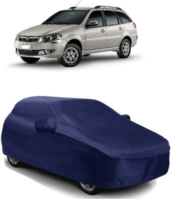 SUGASHRI Car Cover For Fiat Palio Weekend (With Mirror Pockets)(Blue)