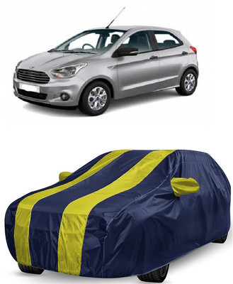 ANTOFY Car Cover For Ford Figo 1.5D Titanium Plus MT (With Mirror Pockets)(Yellow, Blue)
