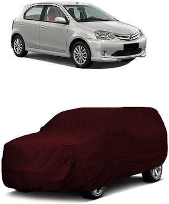 ANTOFY Car Cover For Toyota Etios Liva GD (With Mirror Pockets)(Maroon)