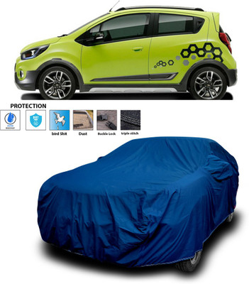 PAGORA Car Cover For Chevrolet Beat (With Mirror Pockets)(Blue)