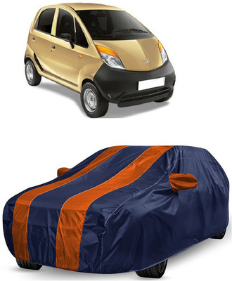ANTOFY Car Cover For Tata Nano XE (With Mirror Pockets)(Orange, Blue)