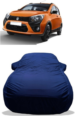 Wegather Car Cover For Maruti Suzuki Celerio X VXI Petrol (With Mirror Pockets)(Blue)