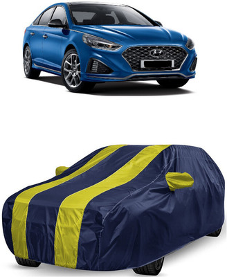 ANTOFY Car Cover For Hyundai Sonata LF3 Premium (With Mirror Pockets)(Yellow, Blue)