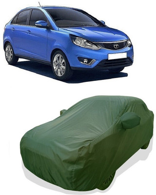 Tricway Car Cover For Tata Zest (With Mirror Pockets)(Green)