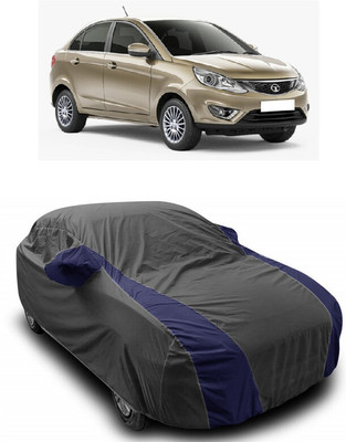 ANTOFY Car Cover For Tata Zest Revotron 1.2T XM Petrol (With Mirror Pockets)(Grey, Blue)