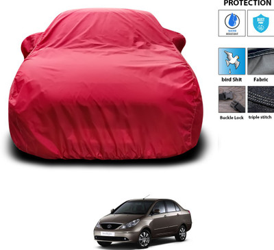 PAGORA Car Cover For Tata Indigo CS (With Mirror Pockets)(Maroon)